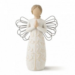 Small angel figurine with praying hands