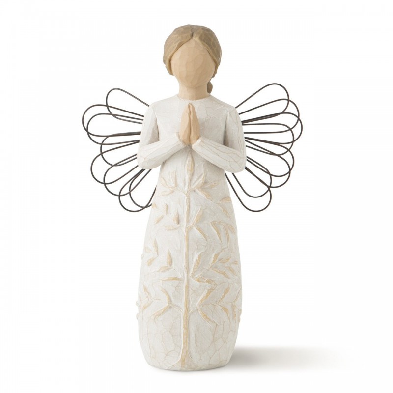 Small angel figurine with praying hands